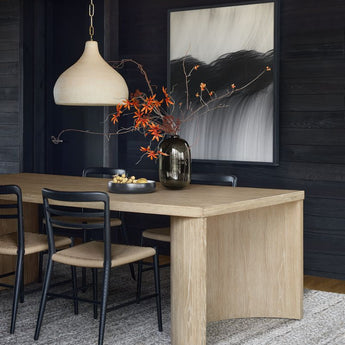 Silla auxiliar de comedor de madera natural Lausen.