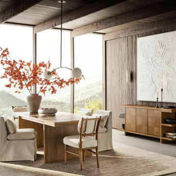 Rama de hoja de roble de imitación naranja 66".