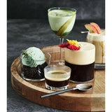 Bandeja decorativa redonda de madera Ike de 15".