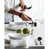 Plato de porcelana blanca Mercer Coupé.