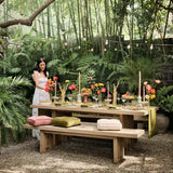 Portavelas cónico pequeño de cerámica Toulouse de Laura Kim.