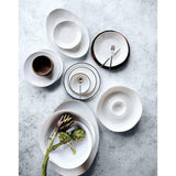 Gama Blanco Exterior Plato de ensalada de melamina de Leanne Ford.