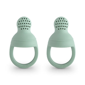 Comedero de silicona para alimentos frescos Baby Mushie (paquete de 2)