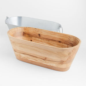Bañera de madera de fresno Carson