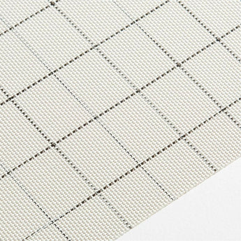 Mantel Individual Chilewich ® Chase Rectángulo Blanco Óptico.