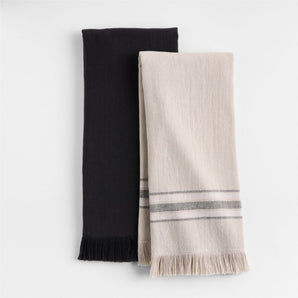 Juego de 2 paños de cocina de algodón ecológico