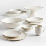 Plato plano de lino artesanal.