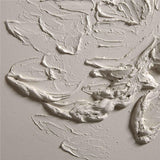 "Demi Luna" de Angela Allen Tan Brown Canvas 24"x24" Cuadro de arte mural enmarcado.