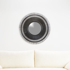 Espejo de ratán Doheny