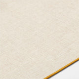 Mantel Individual Amarillo de Lino de Fácil Cuidado.