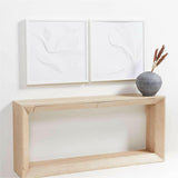 Etéreo" Enmarcado de papel pintado 30"x30" de Jean Kenna.