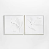 Etéreo" Enmarcado de papel pintado 30"x30" de Jean Kenna.