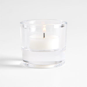 Portavelas moderno y esencial para velas Cristal