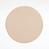 Mantel Individual Redondo Reversible de Piel de Fieltro Gris Rizzo.