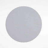 Mantel Individual Redondo Reversible de Piel de Fieltro Gris Rizzo.