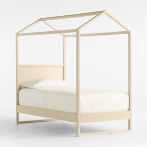 Cama tienda infantil Géminis de madera de fresno