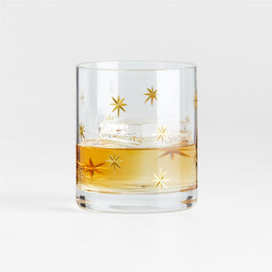 Cristal Doble Old-Fashioned de 8,5 onzas grabado con estrellas