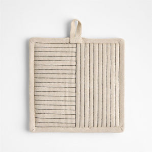 Salvamanteles de algodón orgánico bordado Hanno