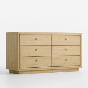 Cómoda de 6 cajones Hastings 60" de madera de centeno