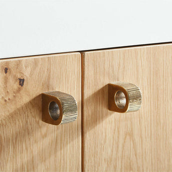 Credenza de roble ibicenco y yeso de 78".