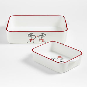 Joan Anderson Platos para hornear Arctic Friends, set de 2