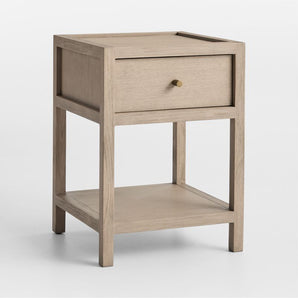 Mesilla de noche estrecha Keane 18" de madera maciza