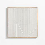 "Keep Going IV" de Lindye Galloway Tan Brown Canvas 31"x31" Cuadro de pared enmarcado.