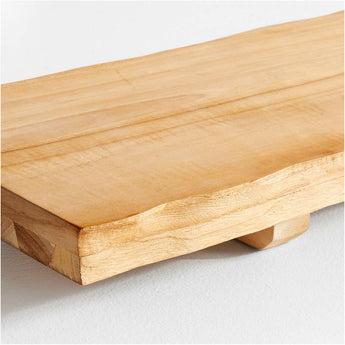 Bandeja de baño de madera.