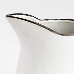 Jarra de terracota crema Stevey de 103 onzas de Leanne Ford.