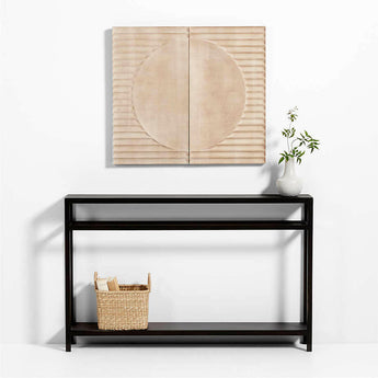 Arte mural de madera blanqueada Lapurs.