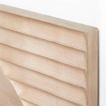 Arte mural de madera blanqueada Lapurs.