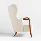 Silla acentuada Laso White Boucle.