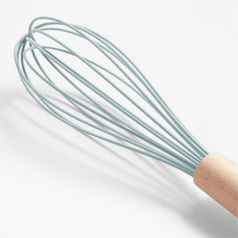 Batidor de madera y silicona Marin Quiet Blue.