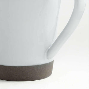 Taza de gres reciclado Marin White.