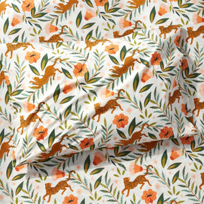 Funda de almohada infantil de algodón orgánico Stay Cool Tigre de Marrakech