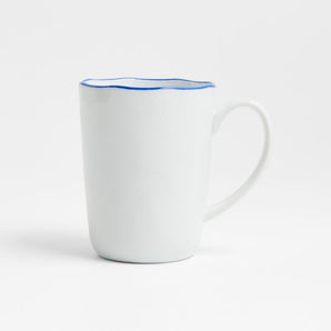 Taza de porcelana con borde Mercer de 14 onzas