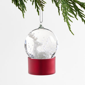 Adorno de reno para el árbol de Navidad Snowglobe