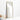 Mirabella Brass Espejo de pie rectangular de metal 32 "x76".