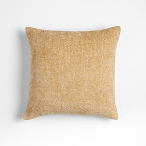 Almohada Monarca Chenilla Ocre