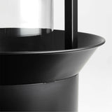 Linterna de metal negro de Marruecos.