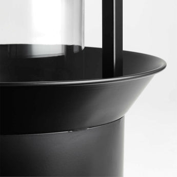 Linterna de metal negro de Marruecos.