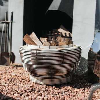 Cuna de Mo tejida Cesta Natural.