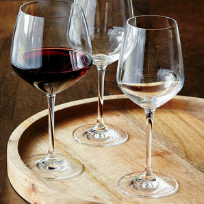 Bandeja decorativa redonda de madera Ike de 15".