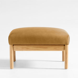 Otomana de cuero Ojai