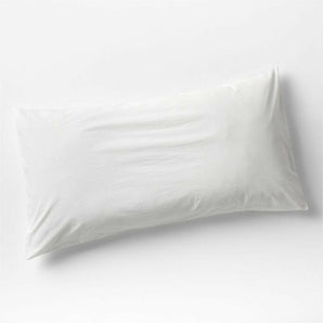 Funda de almohada estándar de algodón orgánico Crisp White