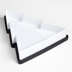 Cacerola para el árbol de Navidad con salvamanteles de madera