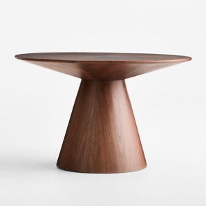 Mesa de comedor redonda de madera Palisades 48