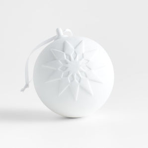 Adorno de porcelana en forma de bola de estrella para el árbol de Navidad