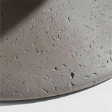 Mesa de centro redonda de hormigón gris Posada 36" Exterior .