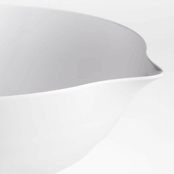 Cuenco grande de melamina blanca Sia.